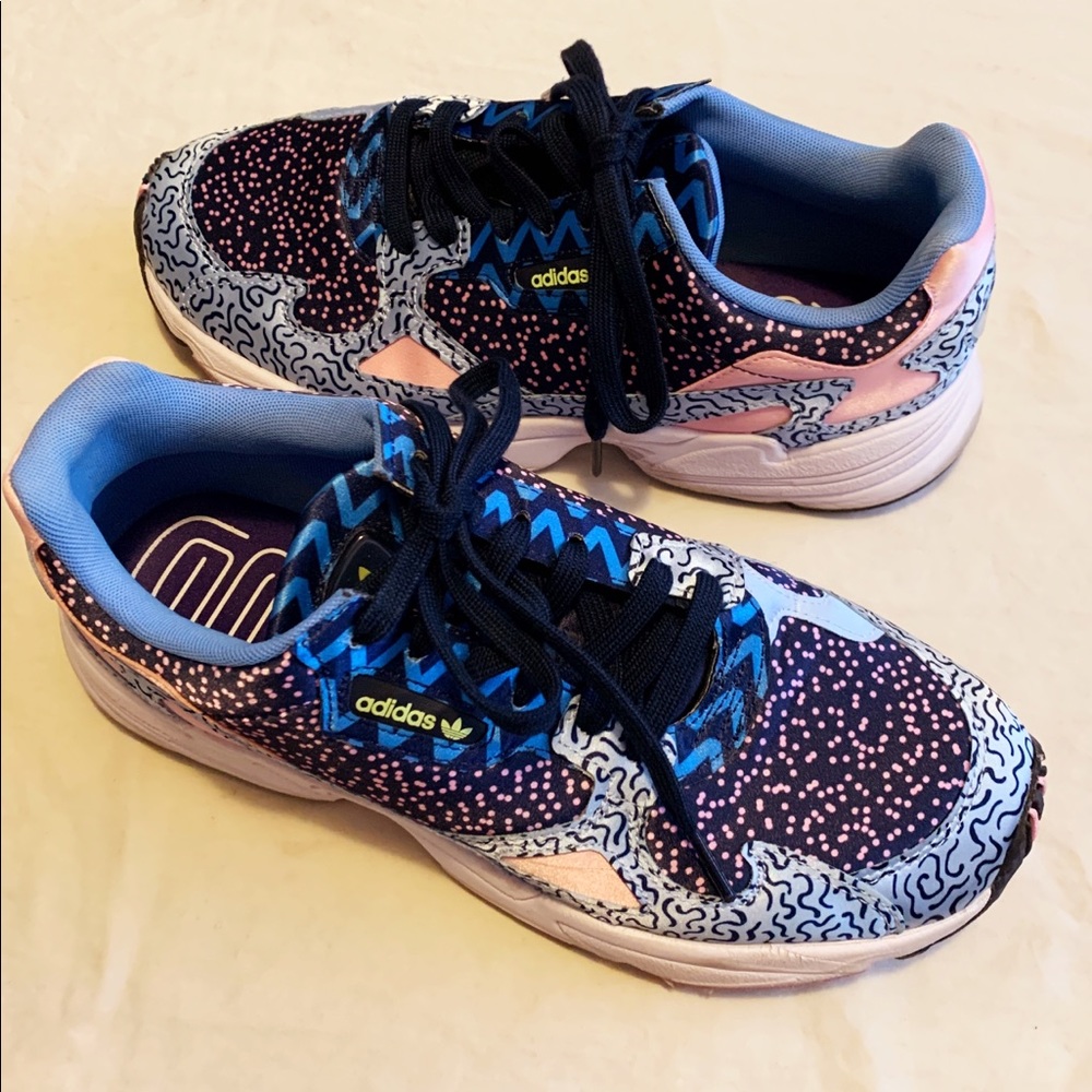 Chunky multi color sneakers, adidas Originals Women's Falcon
